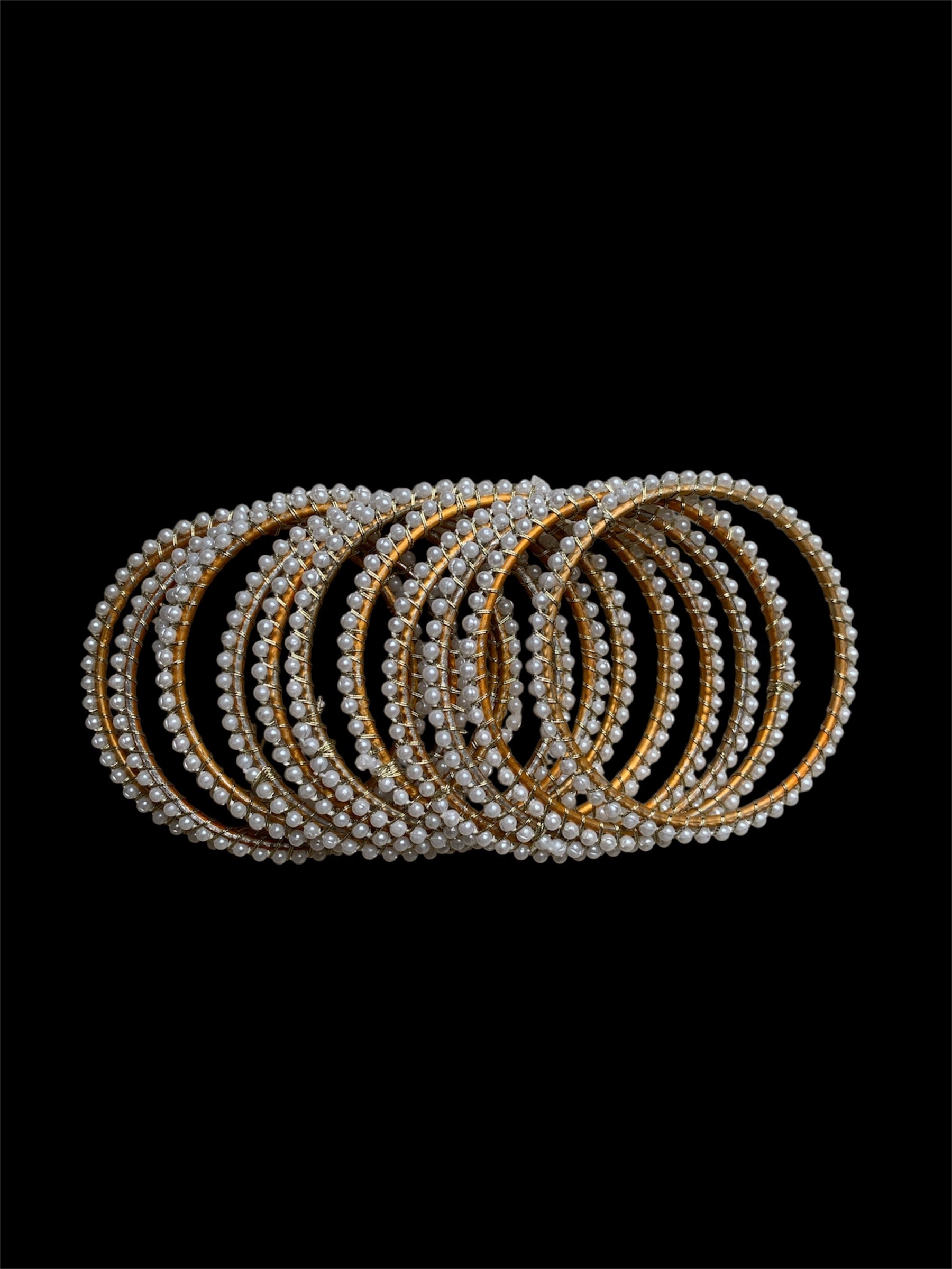 Classic Pearl Bangles