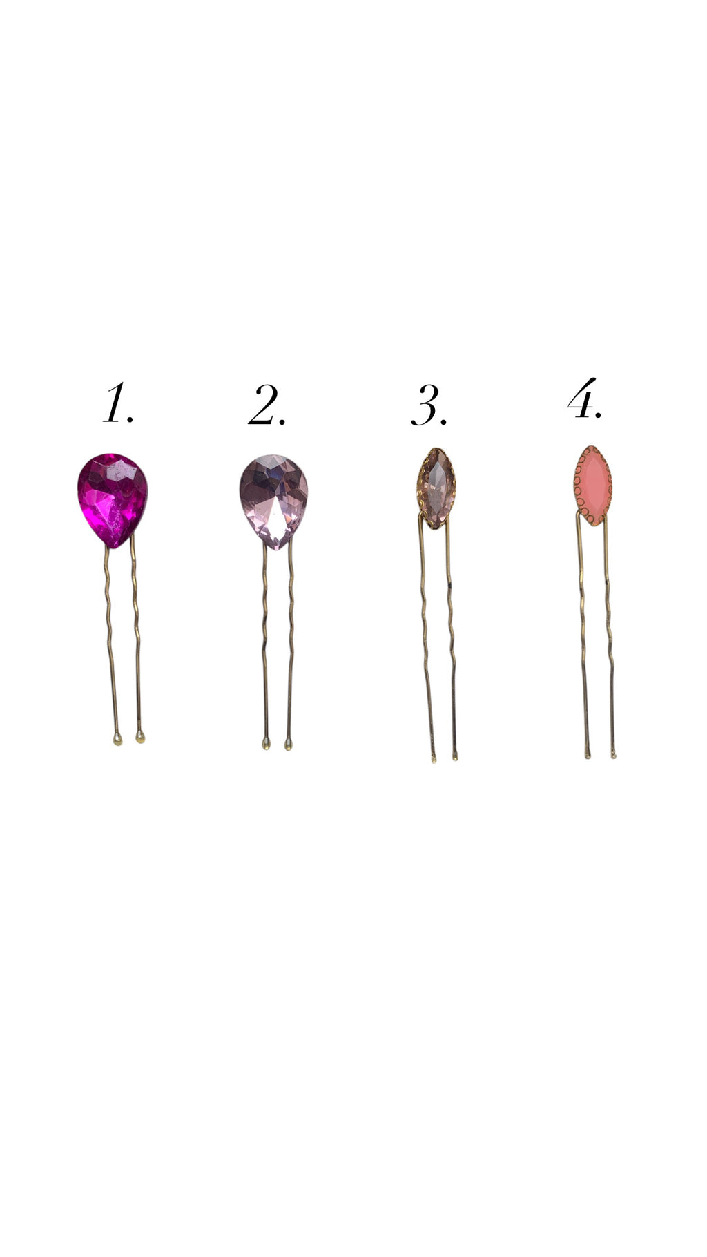 Pink Hair Crystals