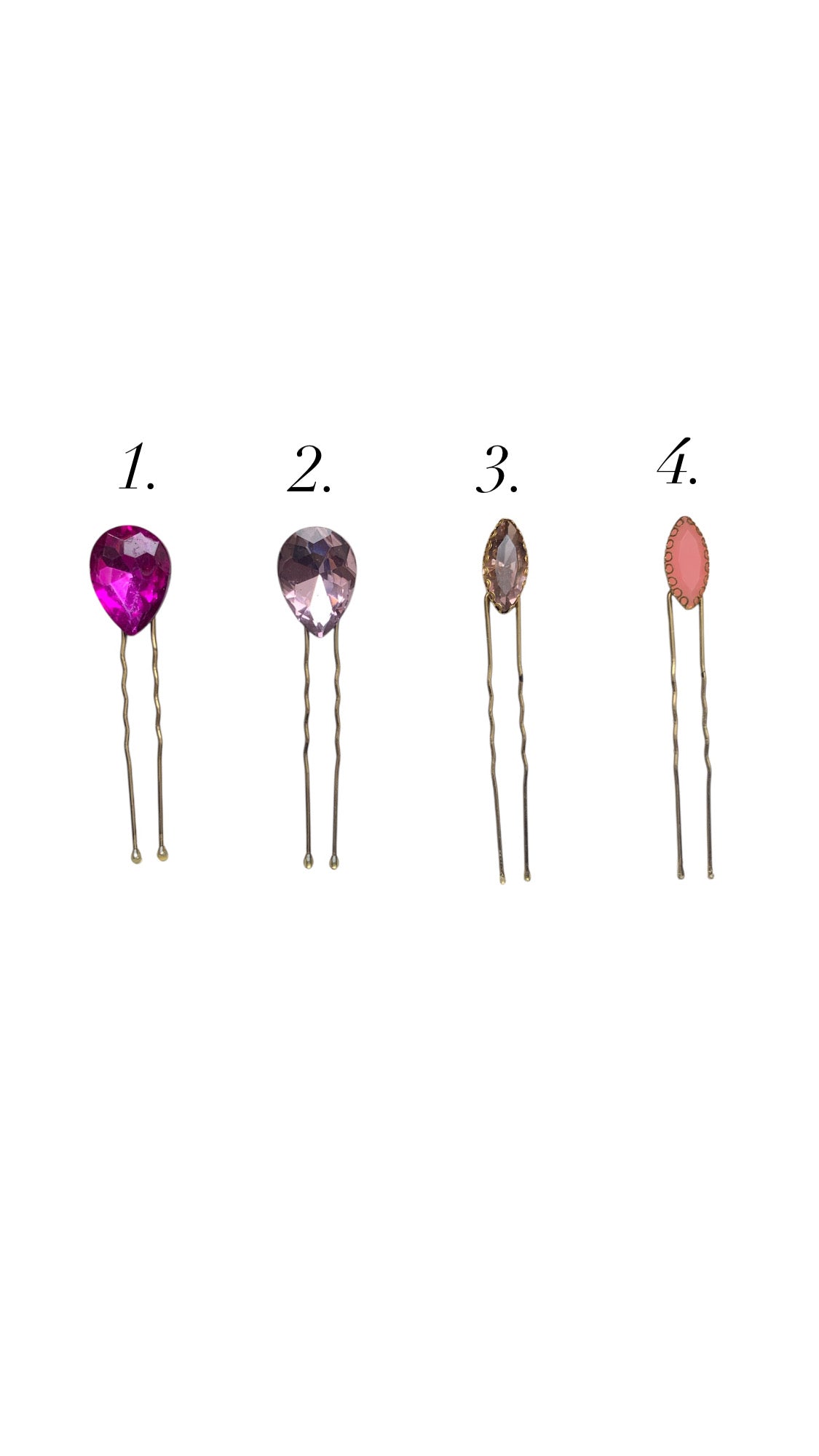 Pink Hair Crystals