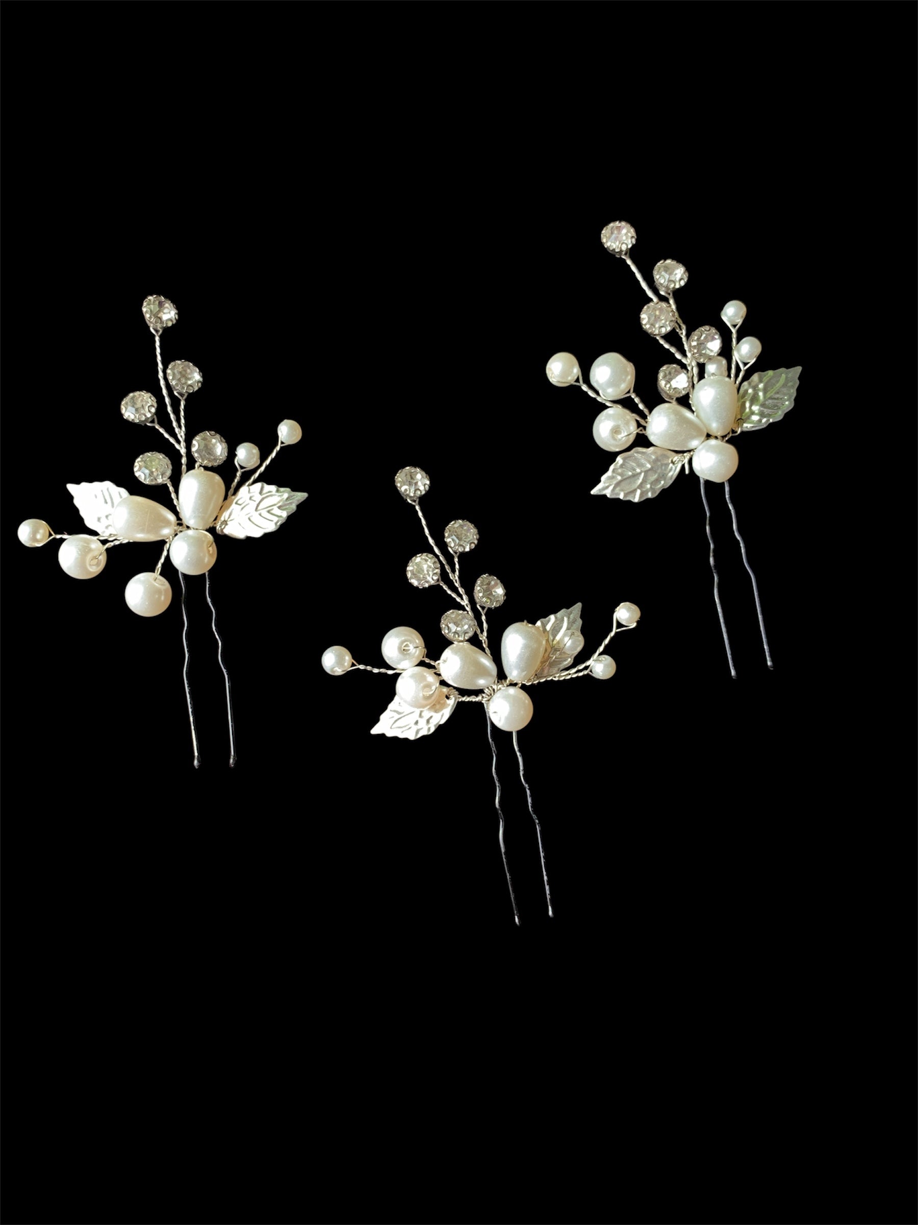 Silver pins (set of 3)