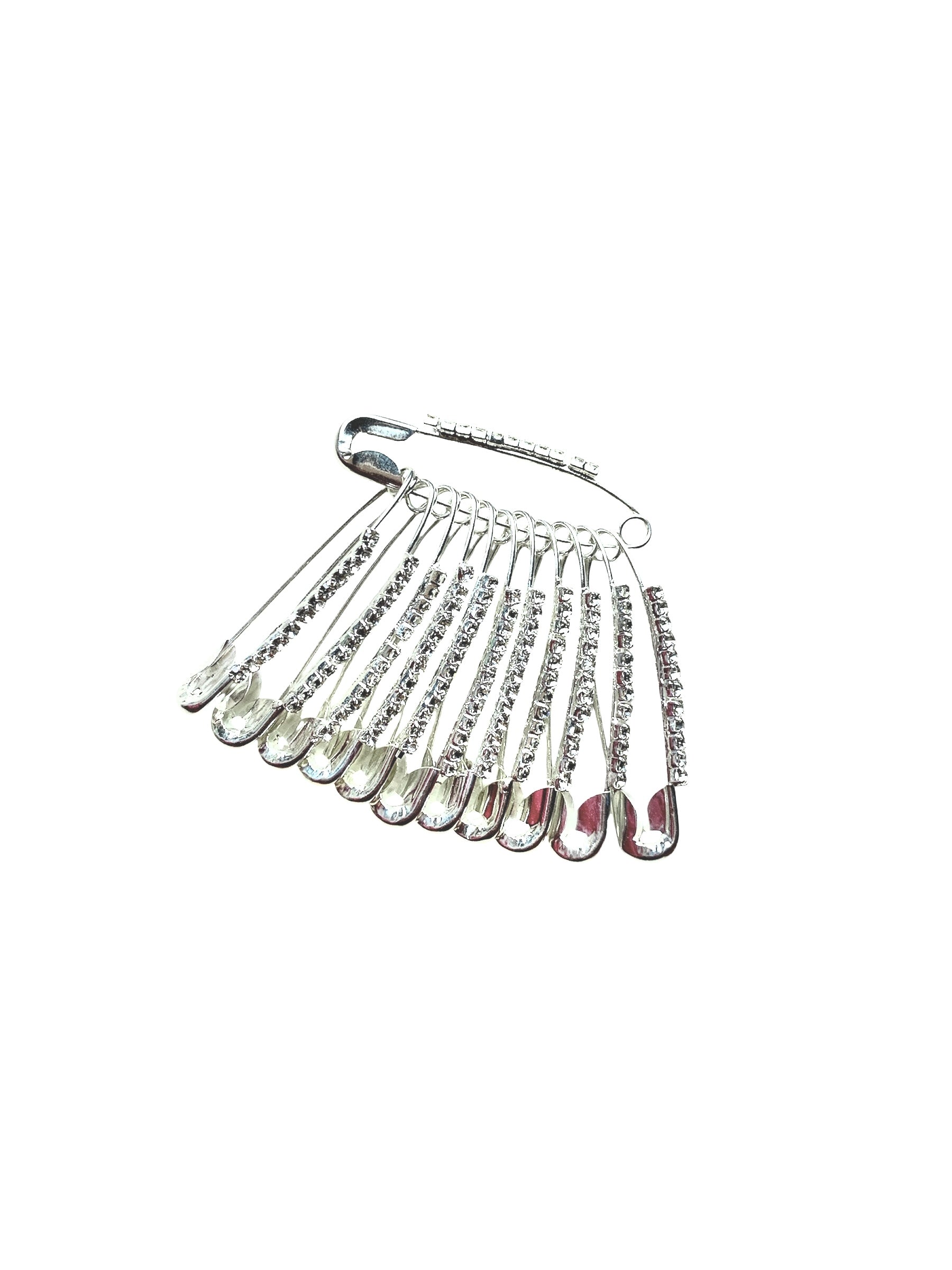 Rhinestone Safety Pins